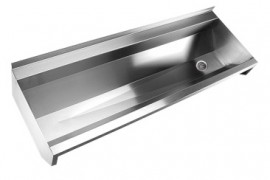 Žlab Sanela hranatý 1250 mm, neopláštěný, nerez mat   SLUN 10L